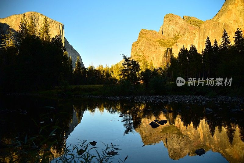 大教堂尖顶，奔驰河，El Capitan